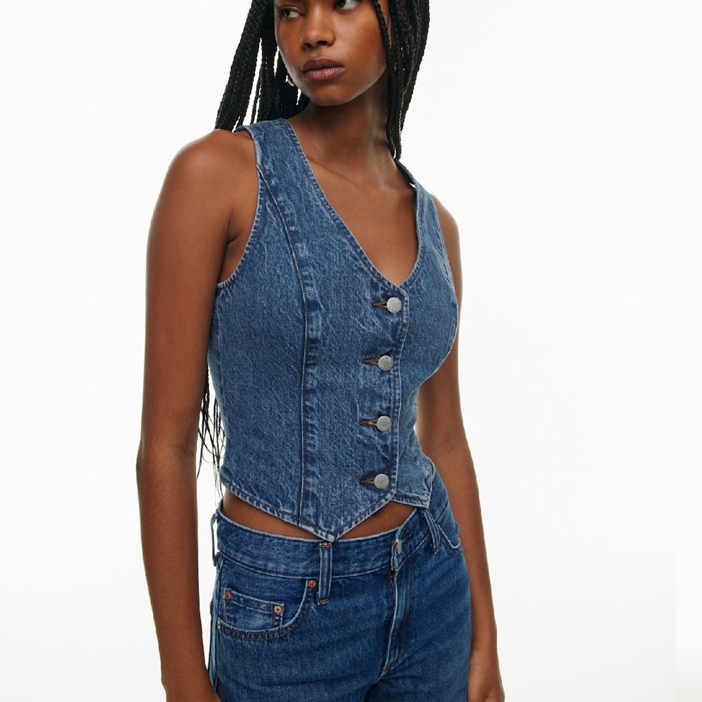 VEST BUNDLE | Denim Forum The '90s Mia Denim Vest | XXS